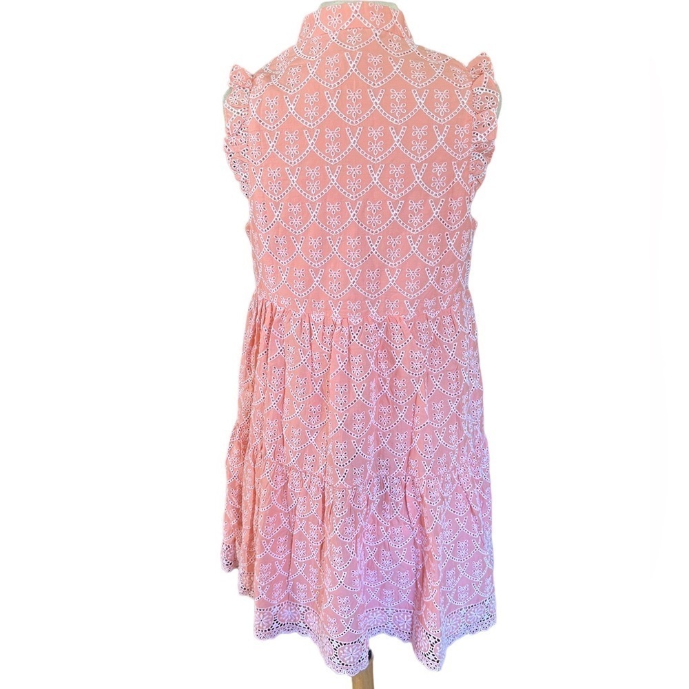 LILLY PULITZER Large Briela Peach Hyacinth Floral Arch Eyelet Dress - Picture 10 of 16